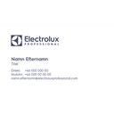 Visitkort Electrolux Professional 100st/sats 