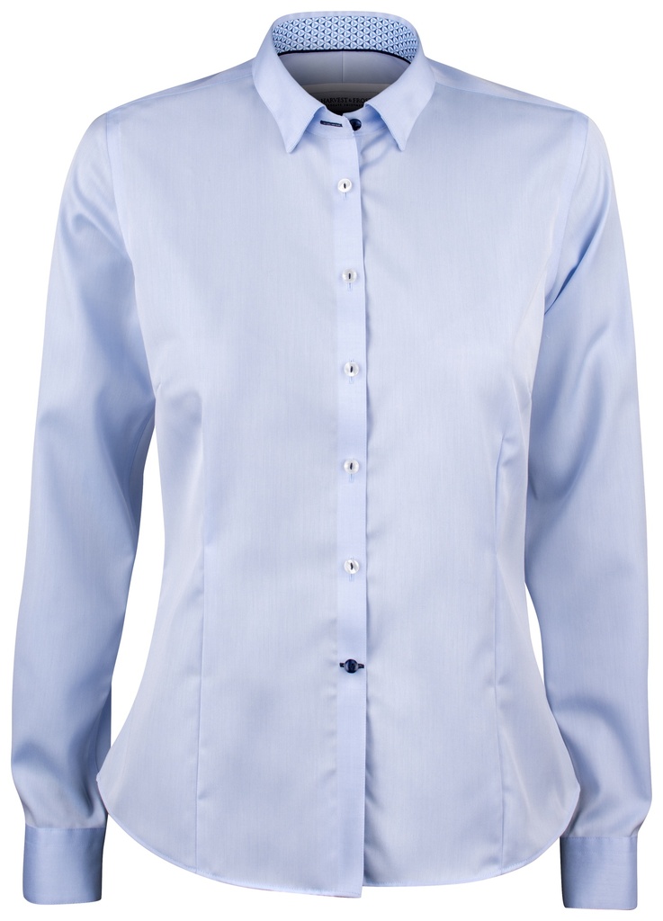 Skjorta J.Harvest & Frost - Red Bow 122 Regular skyblue