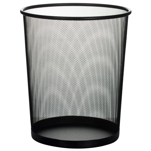 [2361524] Papperskorg Tråd 18 liter svart metall 